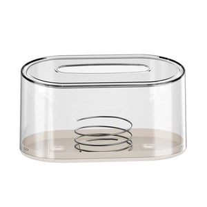 Bothyi - Caja De Pañuelos Con Resorte Para Servilletas, Para Oficina, Mesa, Restaurante, Transparente