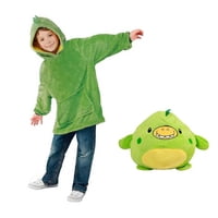 Movi - Peluche Polerón Con Capucha Infantil Huggle Pets Verde