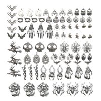 Magideal - 80 Piezas De Aleación De Abalorios De Halloween Para Collar De