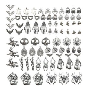 Magideal - 80 Piezas De Aleación De Abalorios De Halloween Para Collar De