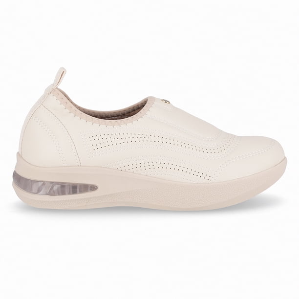 Zapatilla Mujer Crema Soft Step Piccadilly | Lider