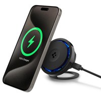 Cargador Inalámbrico Spigen Onetap Pro 3 Cryomax De 15 W Con Soporte