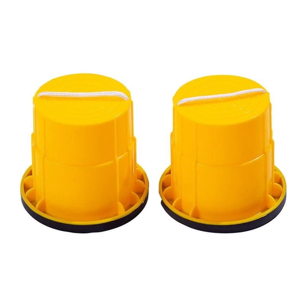 2 Piezas Zancos para Caminar Zancos de Equilibrio Juguete para Deportes Al Aire Libre Zancos de Cubo Zancos para Saltar Juguete para Niños Niñas Jardí amarillo