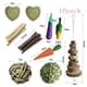 thumbnail image 2 of Juguetes para conejos Sofier, juguetes para conejillos de indias, juguetes para hámster de heno Timothy natural, juguetes masticables hechos a mano para dientes., 2 of 7