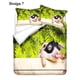 thumbnail image 2 of Rose Flower Pig Piglet Birthday Gift Quilt Duvet Cover Set Bedclothes3-Piece Bedding Set, 2 of 5