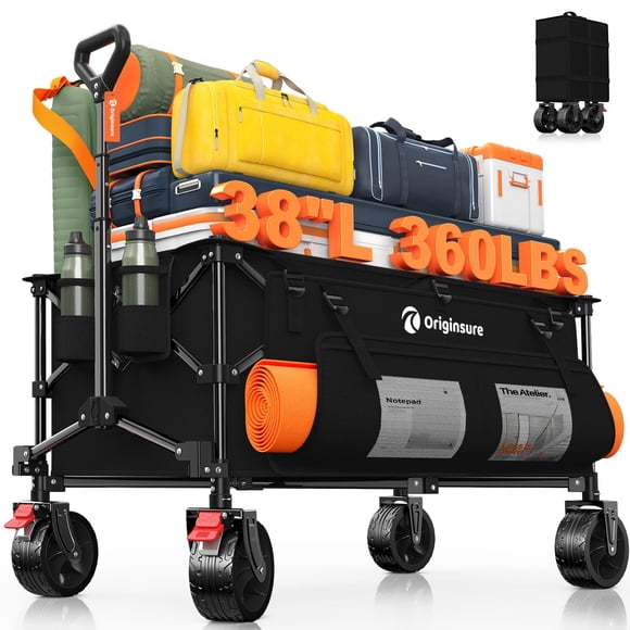 Carro plegable Originsure de 97 cm, plegable, resistente, 160 kg