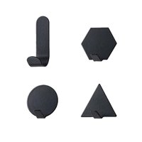 Regalitolindo - 4 Ganchos Metal Autoadhesivo Deco Geometry