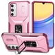 thumbnail image 1 of Funda Armada para Samsung Galaxy A16 con Tapa Deslizante y Soporte Magnético Giratorio Rosa, 1 of 5