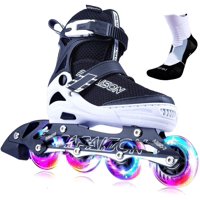 Patines En Línea Papaison Ajustables Para Niños Y Adultos Con Iluminación