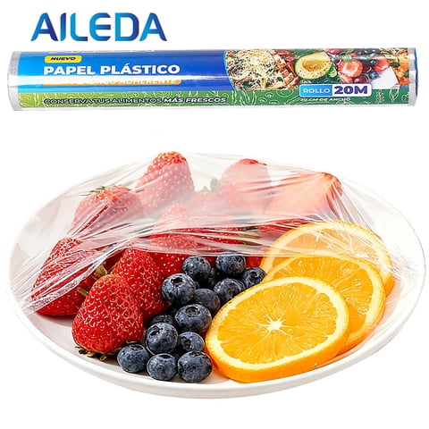 Papel Aileda Film Plástico 30Cm X 20 Mt Cocina Transparente