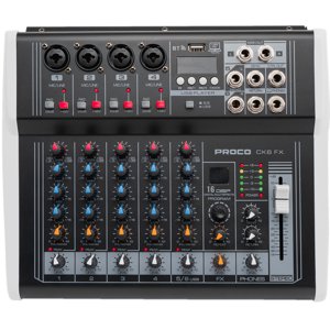 Mixer Amplificado 6 Canales Proco Ck6 Fx