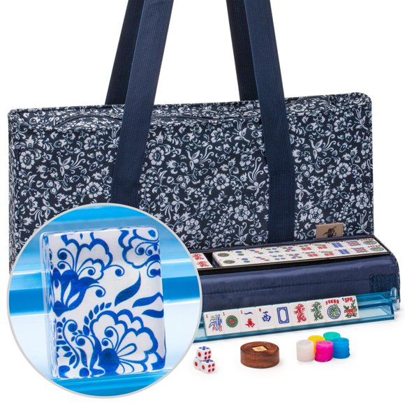 Set Mahjong Yellow Mountain Imports Chinoise II con funda