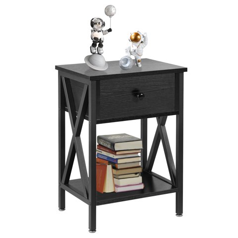 Mesa De Noche Moderna Vecelo Con Cajón