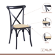 thumbnail image 4 of Comedor mesa de vidrio cross 140x90 + 6 sillas Crossback Madera Negras, 4 of 8