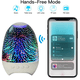 thumbnail image 4 of Altavoz Bluetooth con luz nocturna, luces LED intermitentes, altavoz Bluetooth inalámbrico portátil compatible con manos libres, teléfono, MicroSD y radio FM, perfecto para actividades en interiores, 4 of 8
