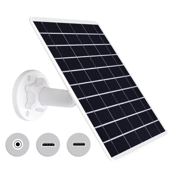 Panel solar DFTIM de 8 W, impermeable, 5 V, USB-C y Micro USB
