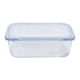 thumbnail image 1 of Contenedor 1040ML Vidrio Rectangular 1 Pieza Transparente, 1 Un, 1 of 2