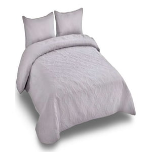 Alonso - Cubrecama Quilt De Verano Elegante 2 Plazas 230X250 Cm Gris