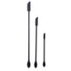 thumbnail image 2 of 3x Mini Juego De Espátula De Silicona Raspador De Alimentos Cuchara Pequeña Duradera Para Cosméticos Negro, 2 of 3