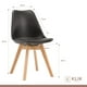 thumbnail image 2 of Silla Tulip Acolchada - Negra, 2 of 3