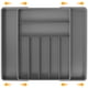 thumbnail image 1 of Organizador de cubiertos para cajones de cocina, artículos para el hogar sencillos, gris, 1 of 7