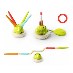 Fliperex - Juguete Deportivo Infantil 3 En 1 Dinosaurio Con Lanzador Verde