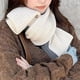 thumbnail image 2 of Bufanda de punto de invierno para mujer, de dos colores, de canalé, con abertura en la boca, suave y bonita, para calentar el cuello., 2 of 6