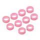 thumbnail image 4 of 10x Peluquero Peluquería Tijeras Tijeras Anillo de dedo Apretones Inserciones Rosa, 4 of 5