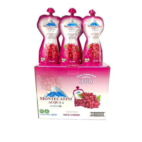 Montecatini Acqua Sabor Uva Pack X12