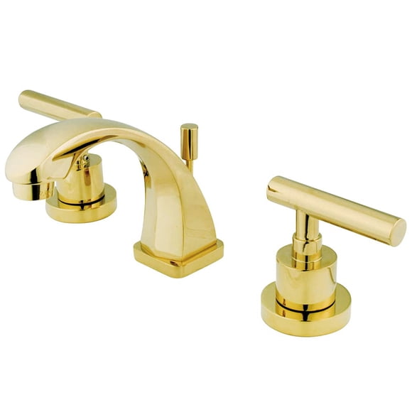 Grifo Kingston Brass Concord Mini de amplia separación, latón pulido