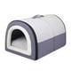 thumbnail image 1 of Casa para perros pequeños, cama para gatos, caseta extraíble cálida para gatos, perros pequeños, 2 en 1, casas para cachorros, cama suave para dormir Gris M, 1 of 5