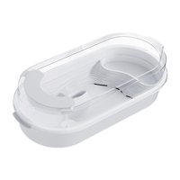 Magideal - Caja De Recipiente De Tortuga De Tortuga Tank Caja De Alimentación Ermitaño Áreas Multifunción De Hábitat De Reptiles En Miniatura Tortuga Terrario M