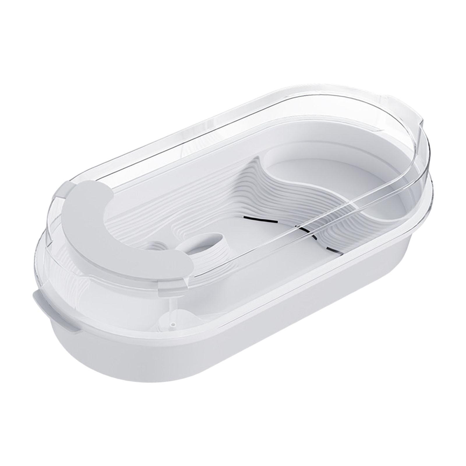 Magideal - Caja De Recipiente De Tortuga De Tortuga Tank Caja De Alimentación Ermitaño Áreas Multifunción De Hábitat De Reptiles En Miniatura Tortuga Terrario M