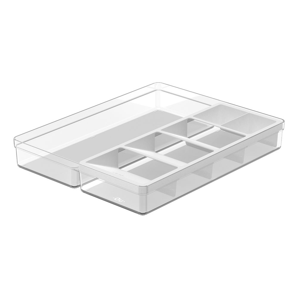 Ou - Organizador De Utensilios Y Cubiertos Clear Blanco