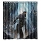 thumbnail image 1 of Cortina de ducha de Halo, diseño de Master Chief, con ganchos, 167 x 183 cm, 1 of 3