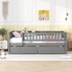 thumbnail image 1 of Twin Size Daybed Wood Bed with Two Drawers, Gray, 1 of 3