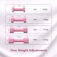 thumbnail image 3 of Juego de mancuernas ajustables Zempox de 2 a 5 libras para mujer con mango de TPU, 3 of 8
