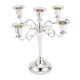 thumbnail image 1 of Candelabro De Metal De 5 Velas Candelabro 10 '' Candelero Soporte De Vela Plata, 1 of 5