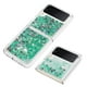 thumbnail image 3 of Funda Para Sansung Galaxy Z Flip 4 Con Brillo Líquido, Protección Completa Y Soporte De Anillo Giratorio, 3 of 4