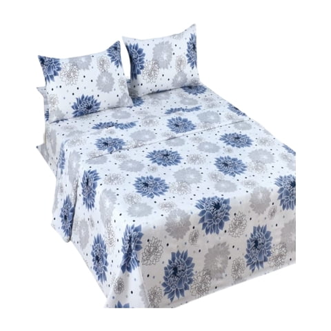 Genérica - Sábana Plaza Y Media 144 Hilos Algodón Suave 8O6