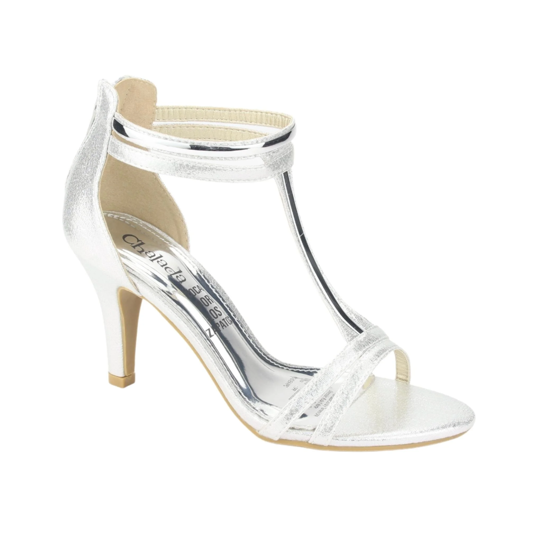 Sandalias Chalada Plateadas Mujer 5-Myrna-3 - Talla 39