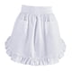 thumbnail image 3 of Delantal de cintura medio delantal suave multifuncional suministros de cocina con bolsillos para camareros, floristerías, camareras, cocinas, cafeterí Blanco, 3 of 5