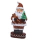 thumbnail image 1 of Muñeco De Navidad Pintado A Mano, Estatuilla De Papá Noel, Manualidades Para Mesa, Decoración Del Hogar, Sostiene Oso, 1 of 5