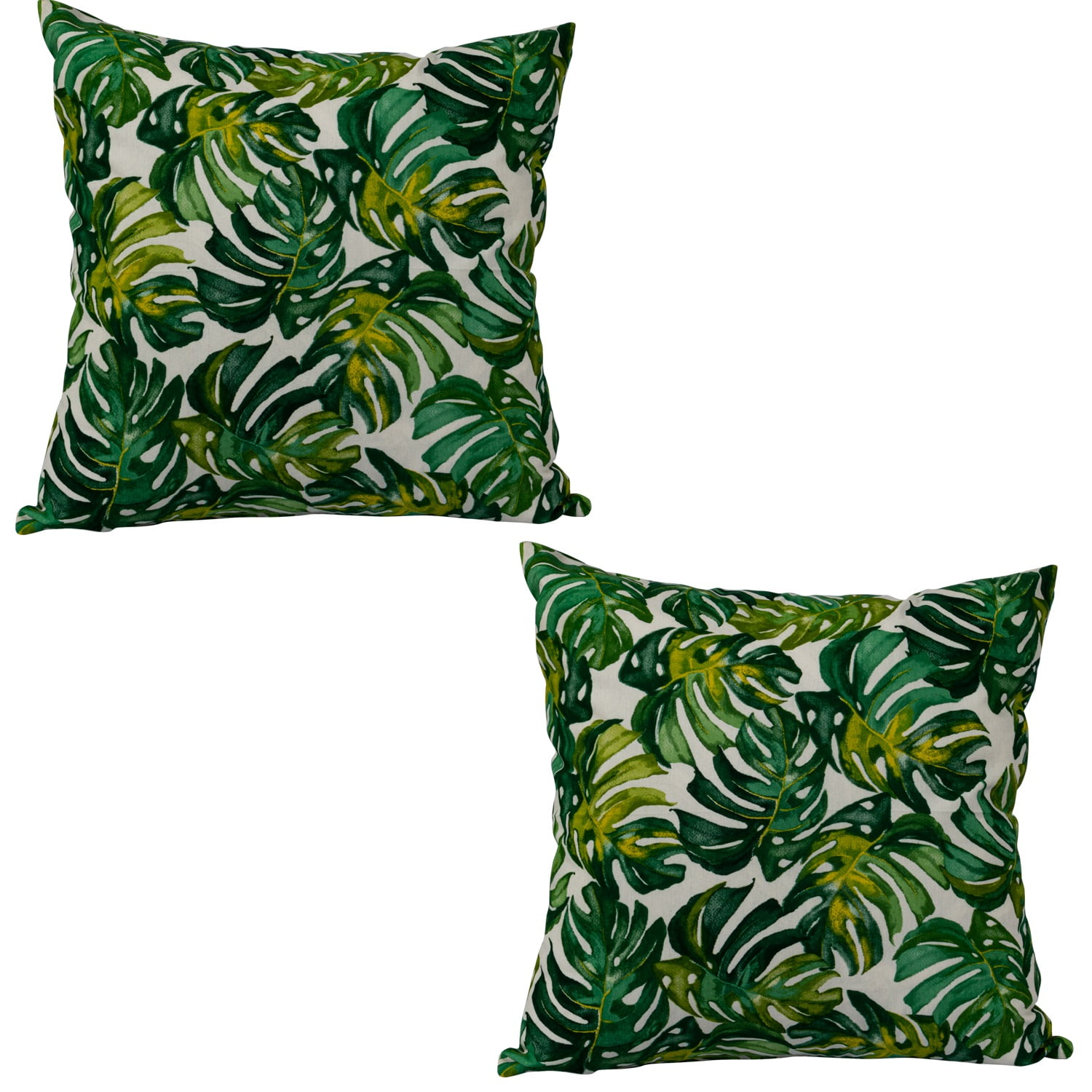 Masel - Set 2 Cojines Lona Española Maldivas 50x50 Verde