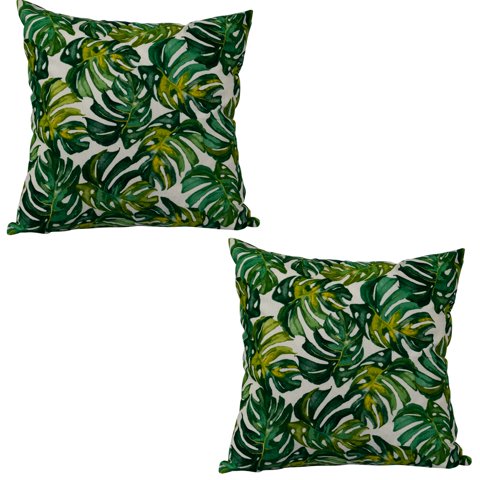 Masel - Set 2 Cojines Lona Española Maldivas 50X50 Verde