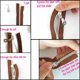 thumbnail image 4 of Bobina de nailon metálico Zipper Leekayer #5 con dientes plateados, 10 m, color beige, 4 of 8