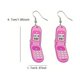 thumbnail image 1 of Acrylic Cute Doodle Graffiti Pattern Dangle Earrings Cartoon Style Light Weight Funny Adorable Female Gift, 1 of 3