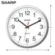 thumbnail image 3 of Reloj de Pared Sharp Silver 35 cm, 3 of 3