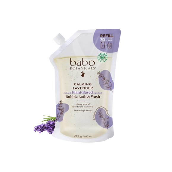 Baño de burbujas Babo Botanicals 887 ml Lavanda - Recarga