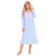 thumbnail image 1 of Camisón victoriano vintage para mujer, de manga larga, transparente, para dormir, vestido de estar por casa, 1 of 5